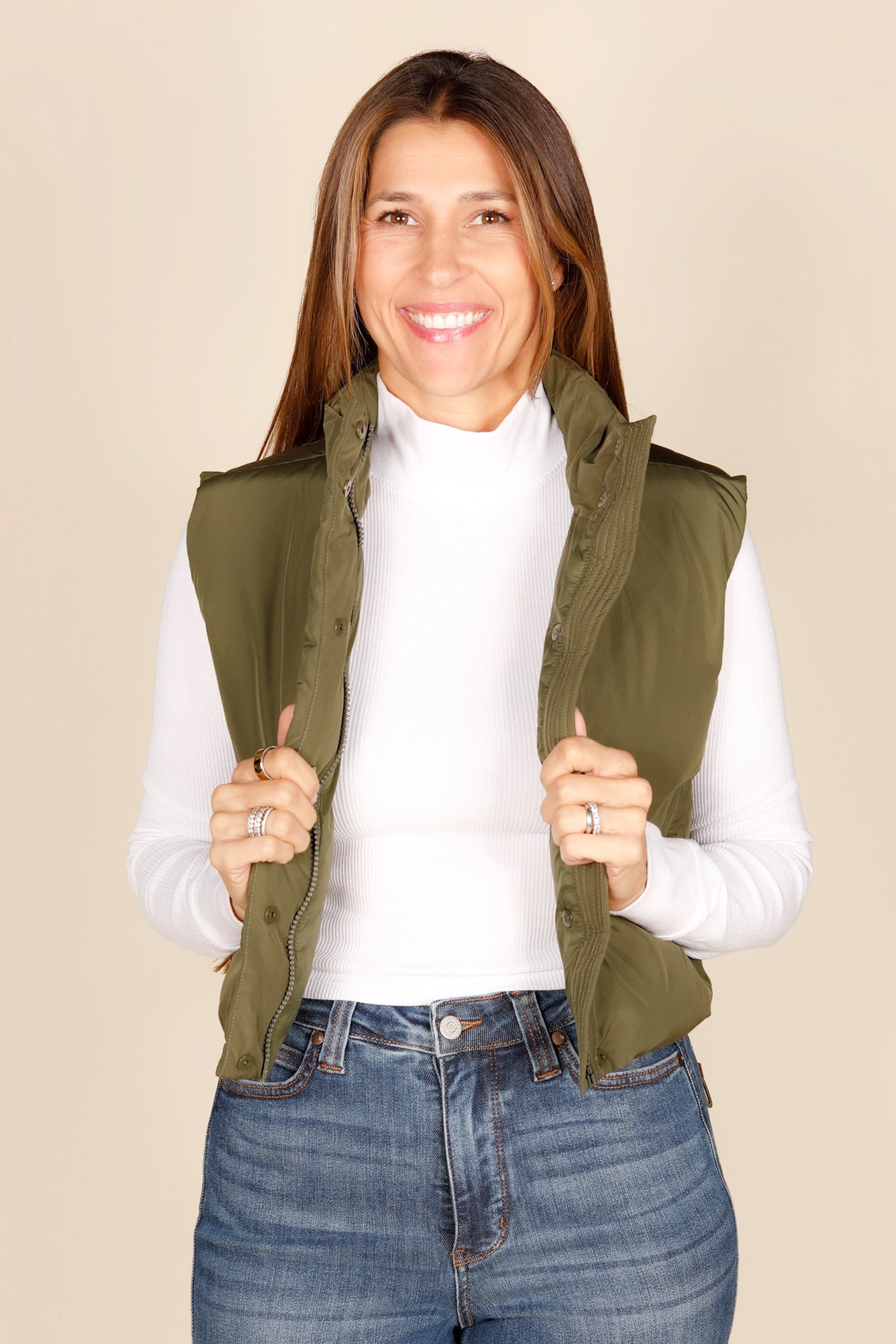 Ivy Green Puffer Vest - FINAL SALE