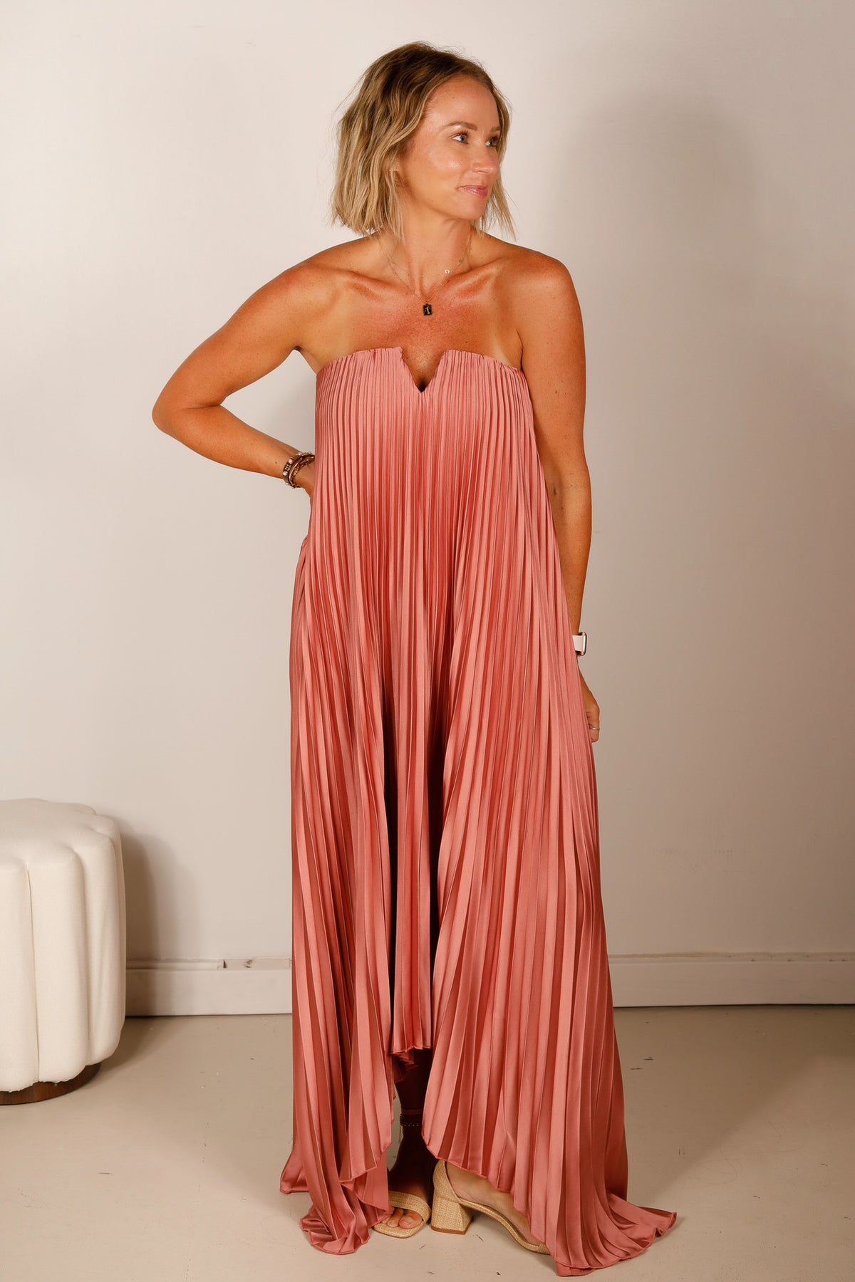Hazel Shimmer Maxi Dress