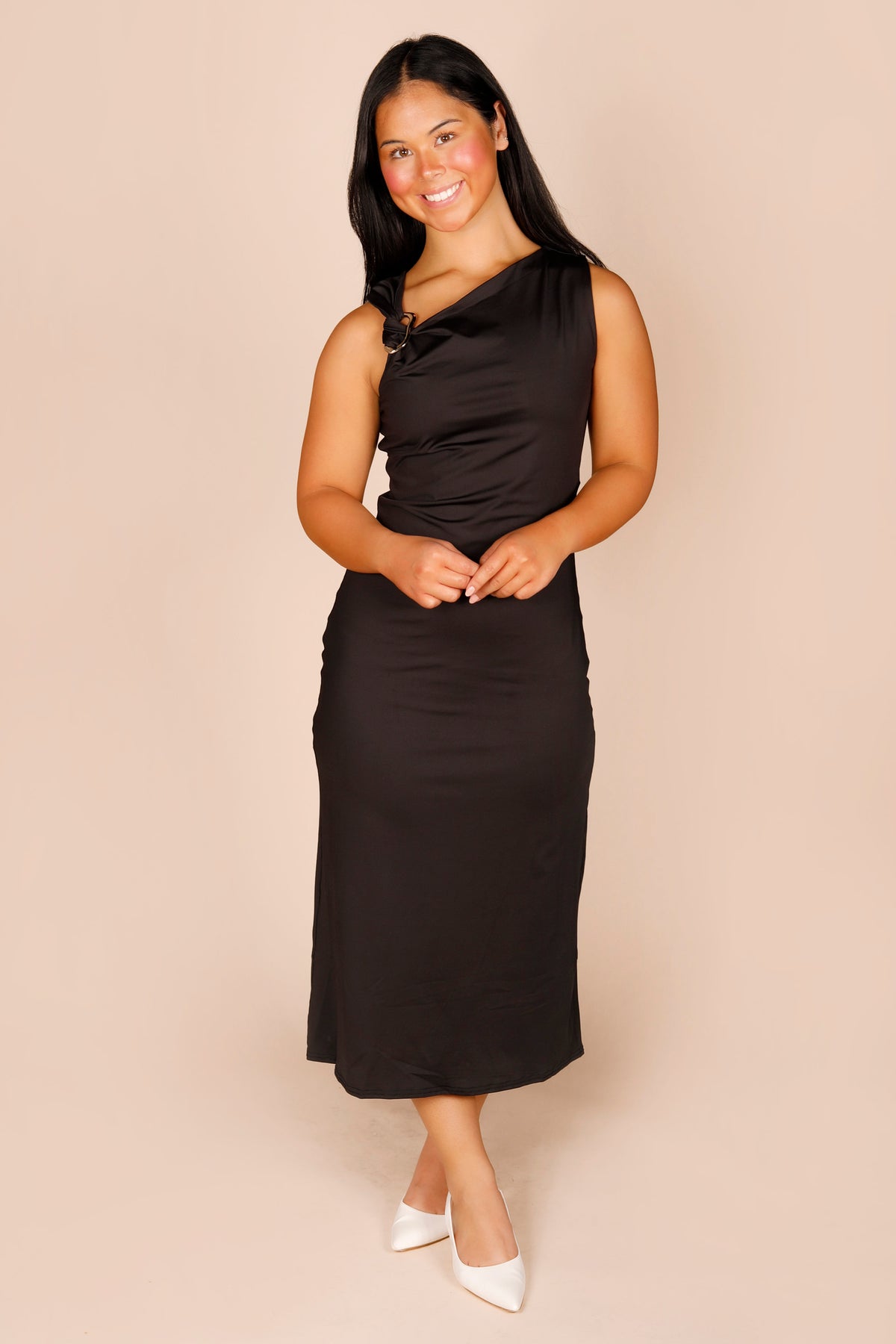 Catherine Black Statement Dress