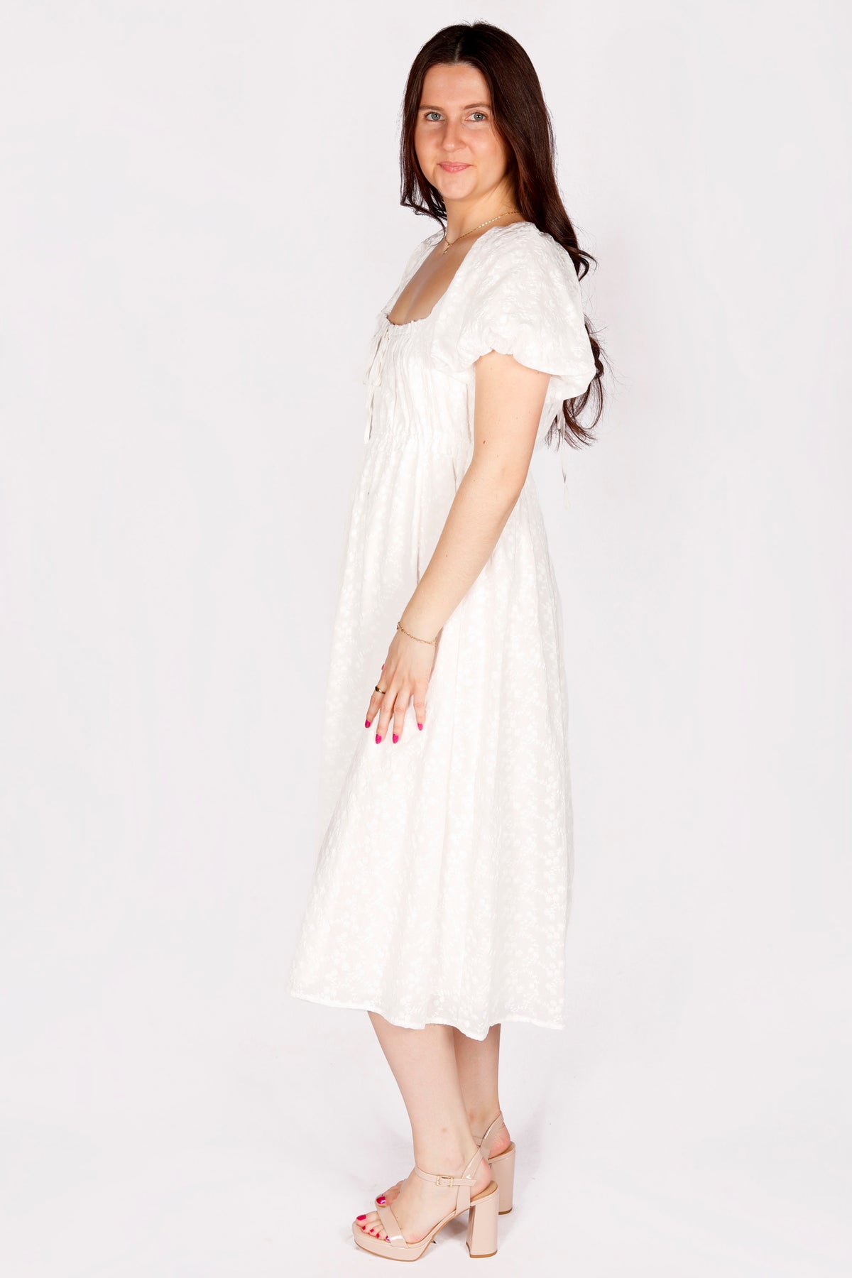 Dana White Eyelet Dress - FINAL SALE