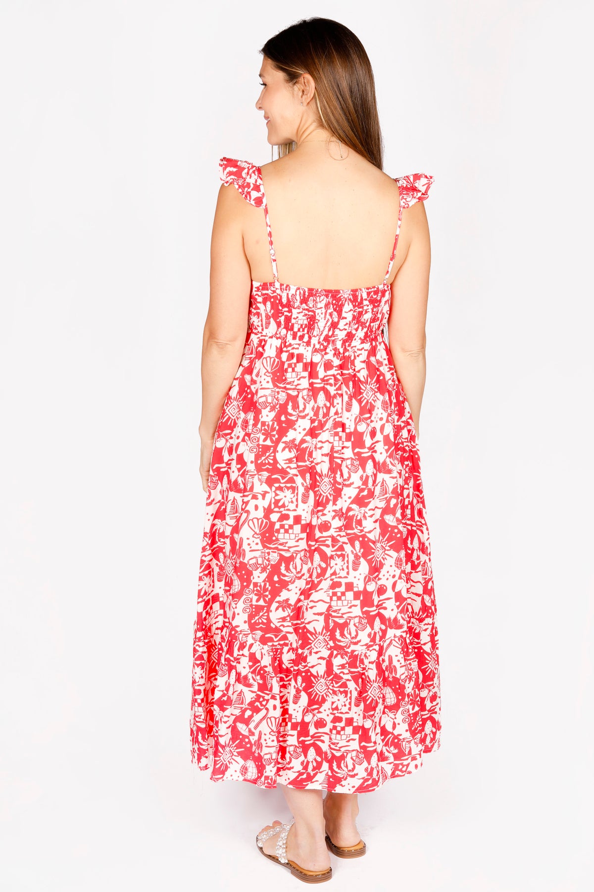Palmer Red Maxi Dress - FINAL SALE