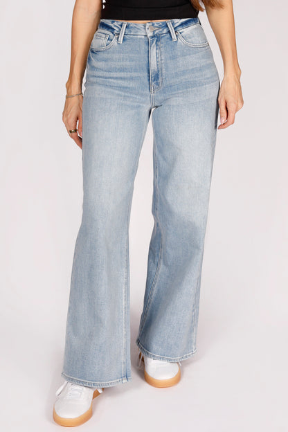 High Rise Light Palazzo Denim - FINAL SALE