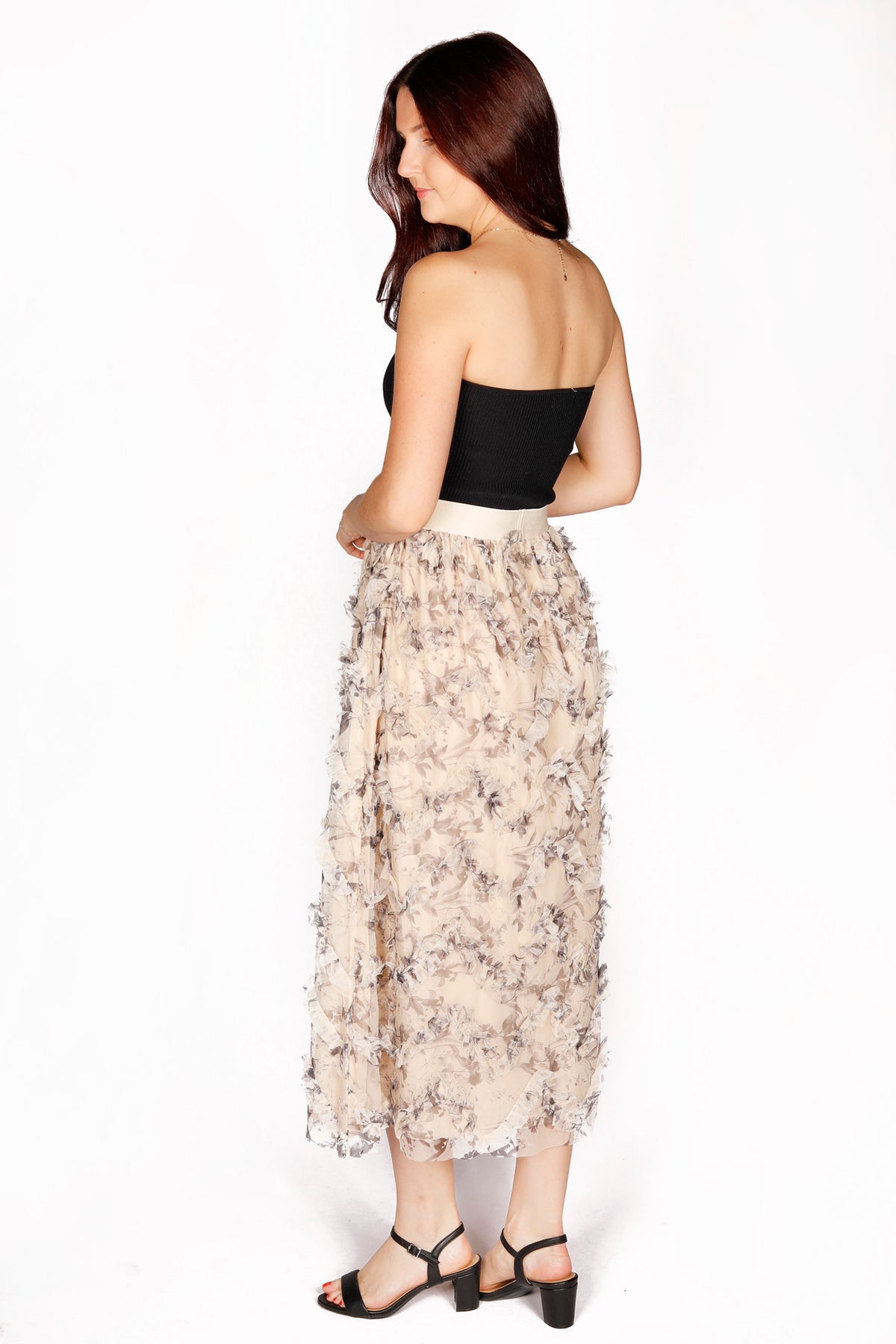 Tilly Cream Floral Maxi Skirt - FINAL SALE
