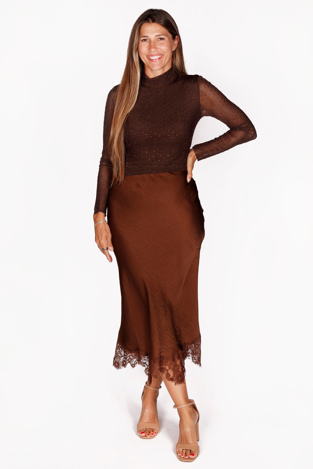 Coco Studded Sheer Top - FINAL SALE