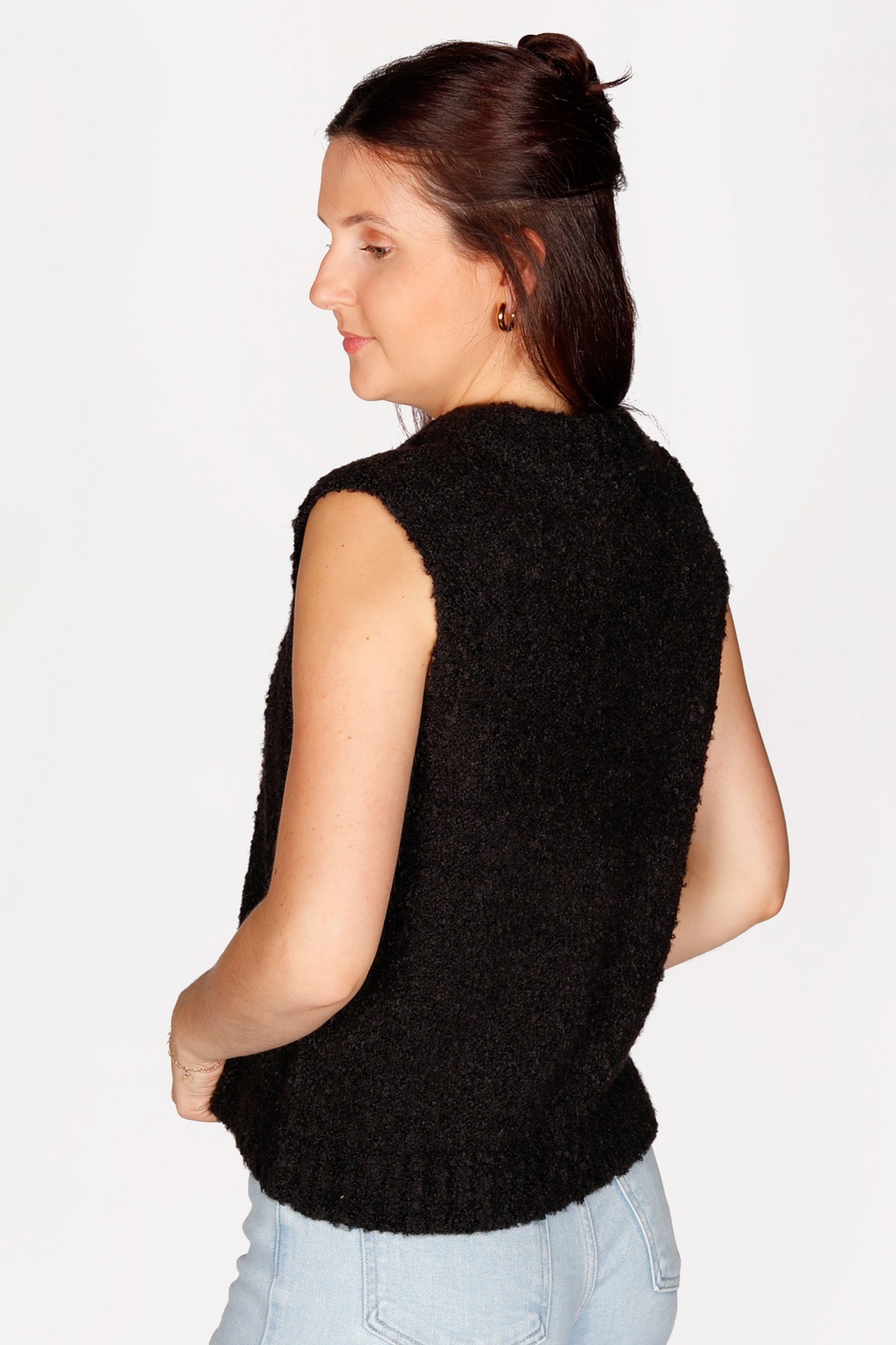 Wren Black Sweater Vest - FINAL SALE