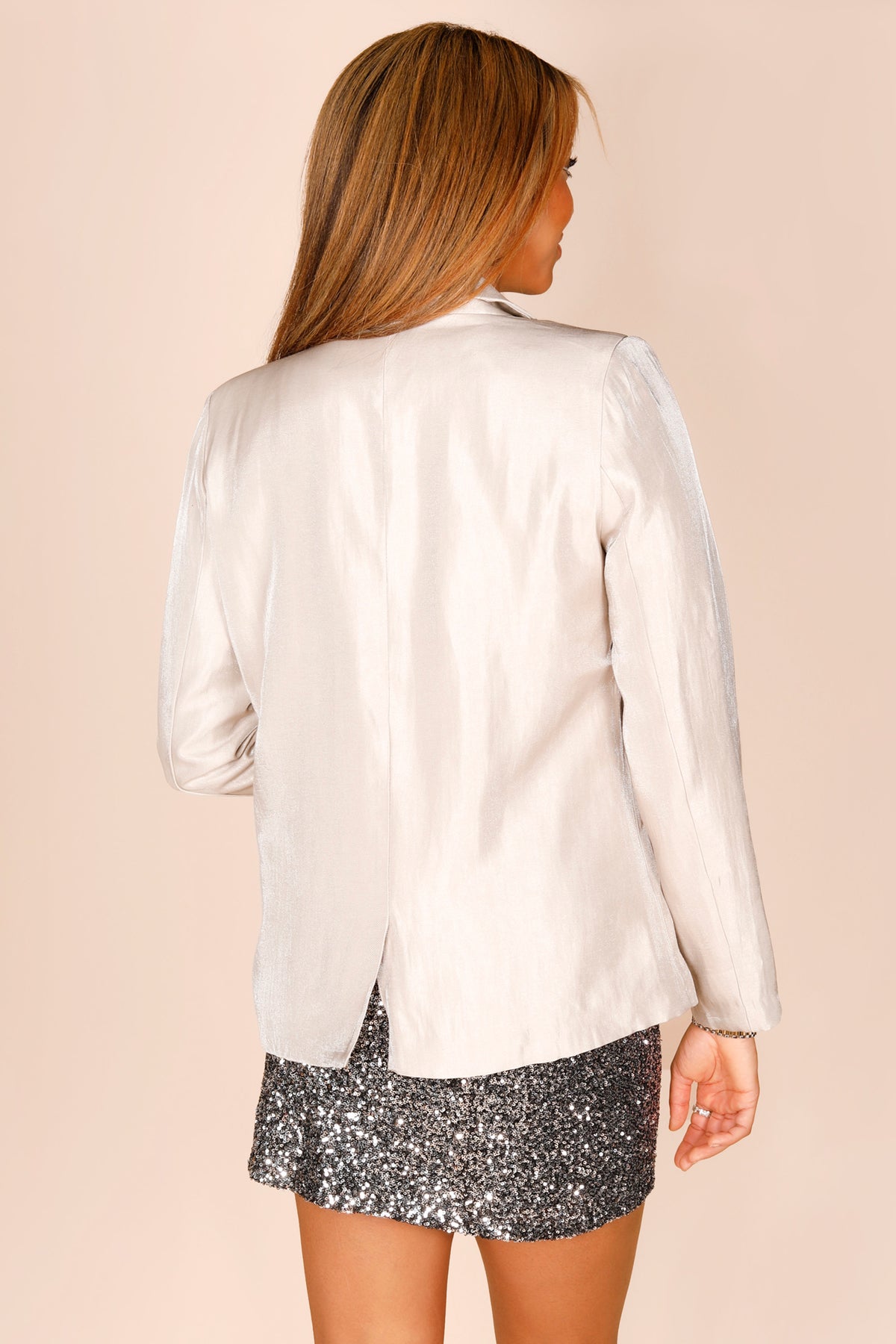 Genevieve Silver Blazer
