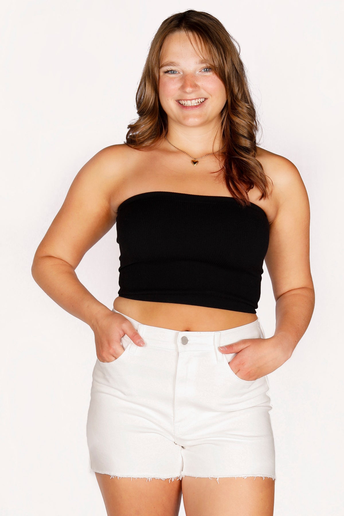 Blake White High Rise Short - FINAL SALE