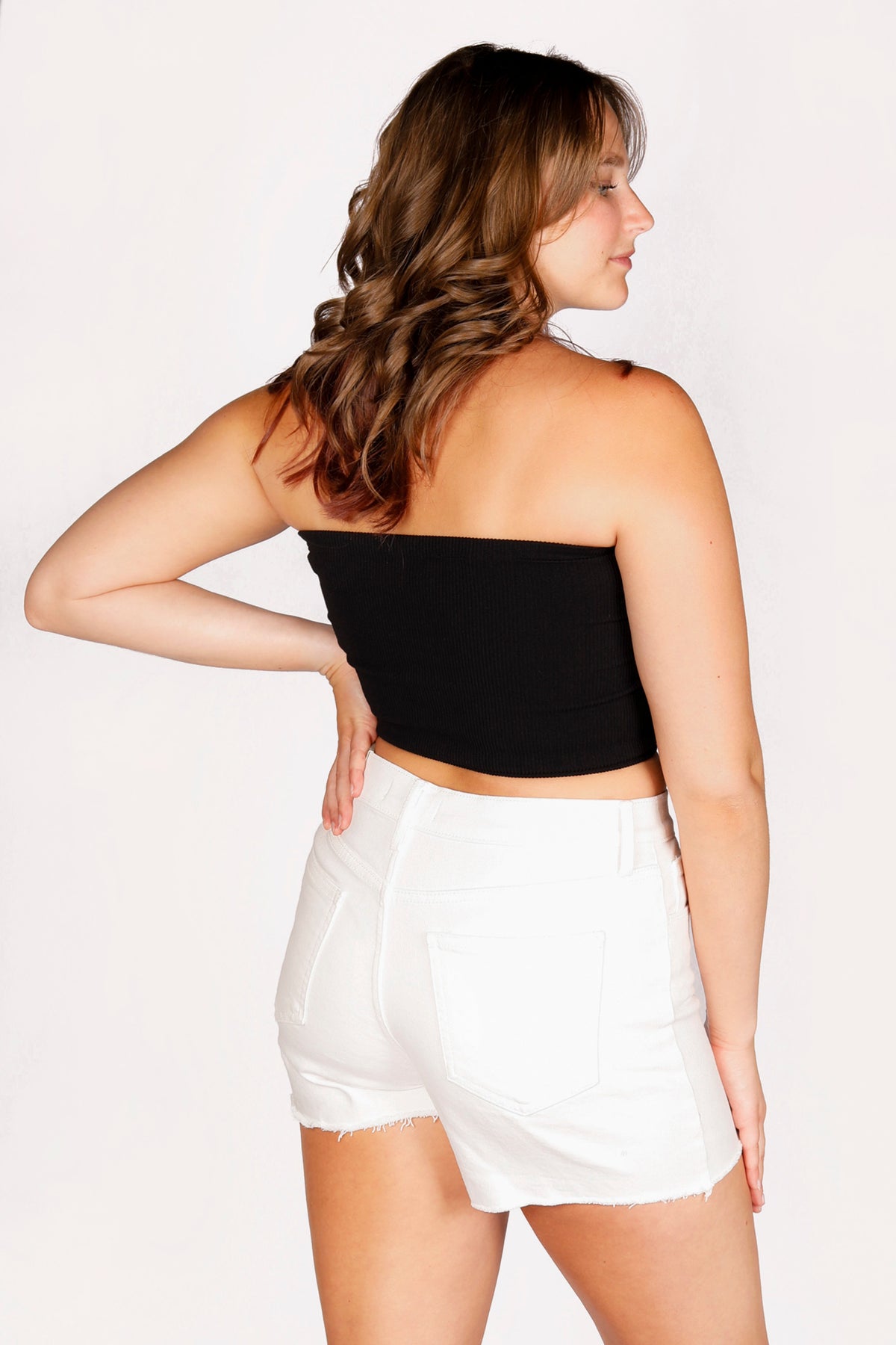 Blake White High Rise Short - FINAL SALE