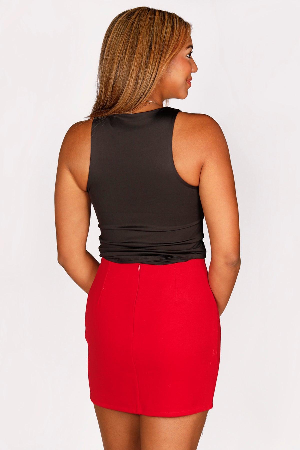 Harper Red Mini Skirt