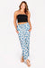 Celeste Blue Leaf Pants - FINAL SALE