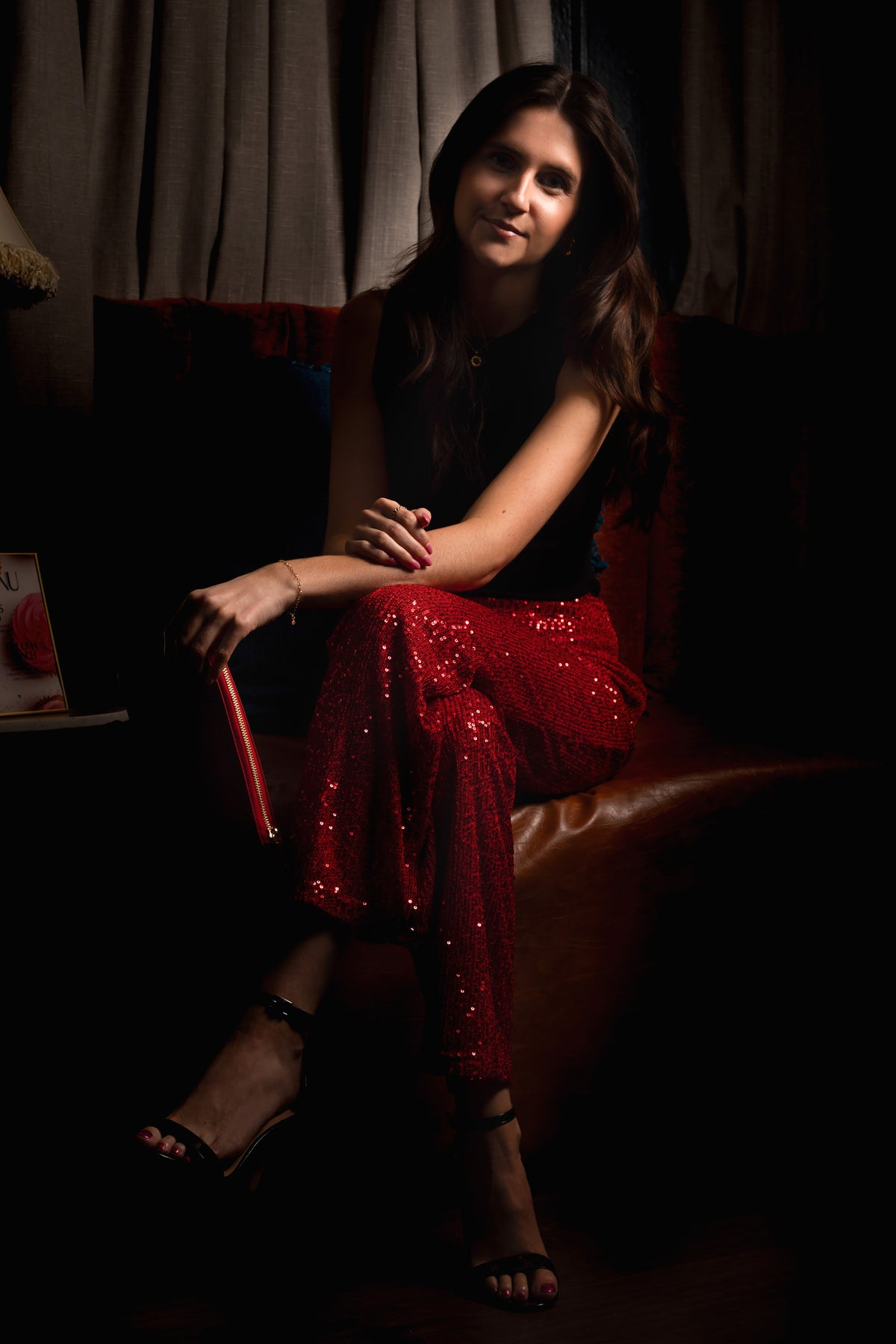 Valentina Red Sequin Pant - FINAL SALE