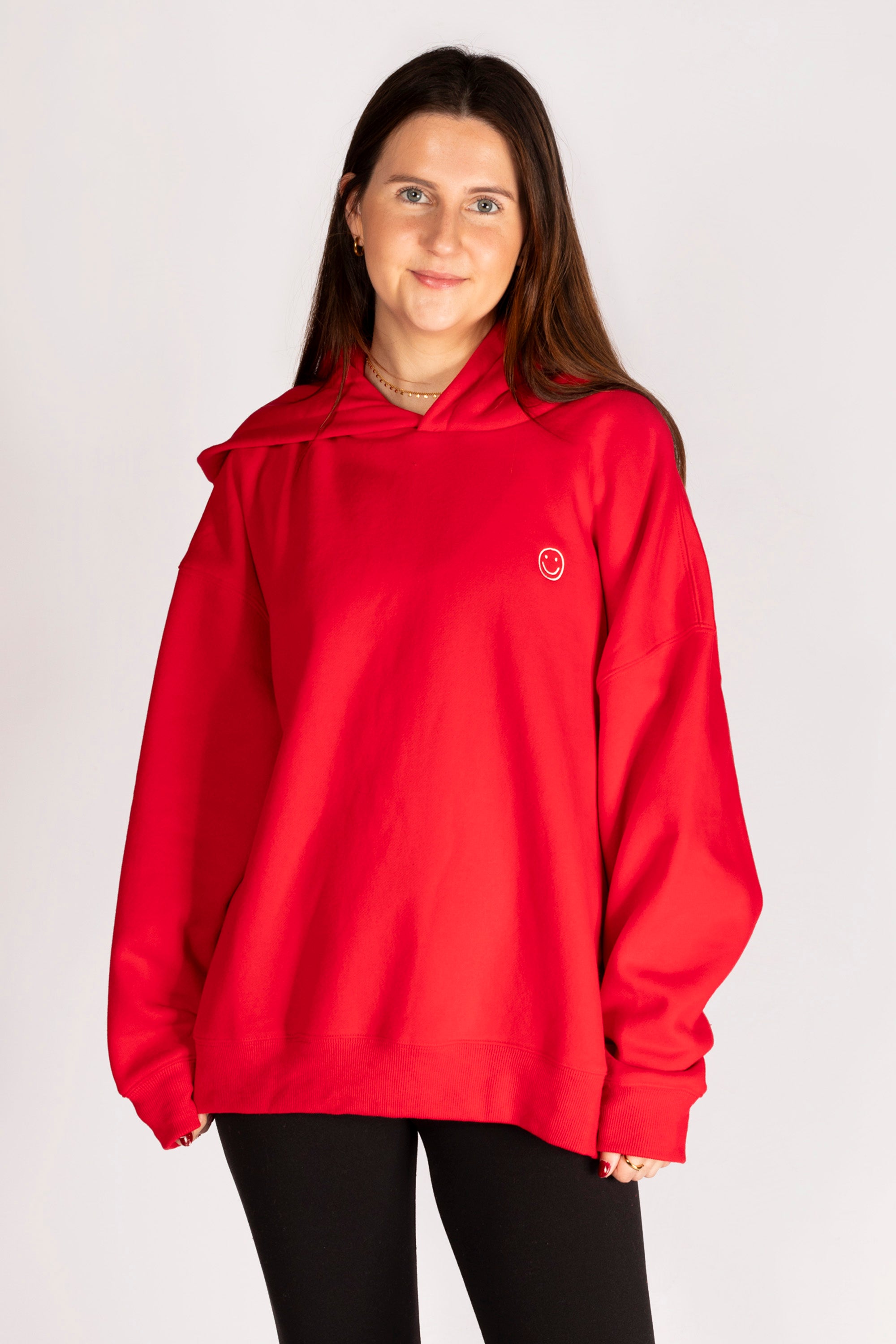 All Smiles Red Hoodie