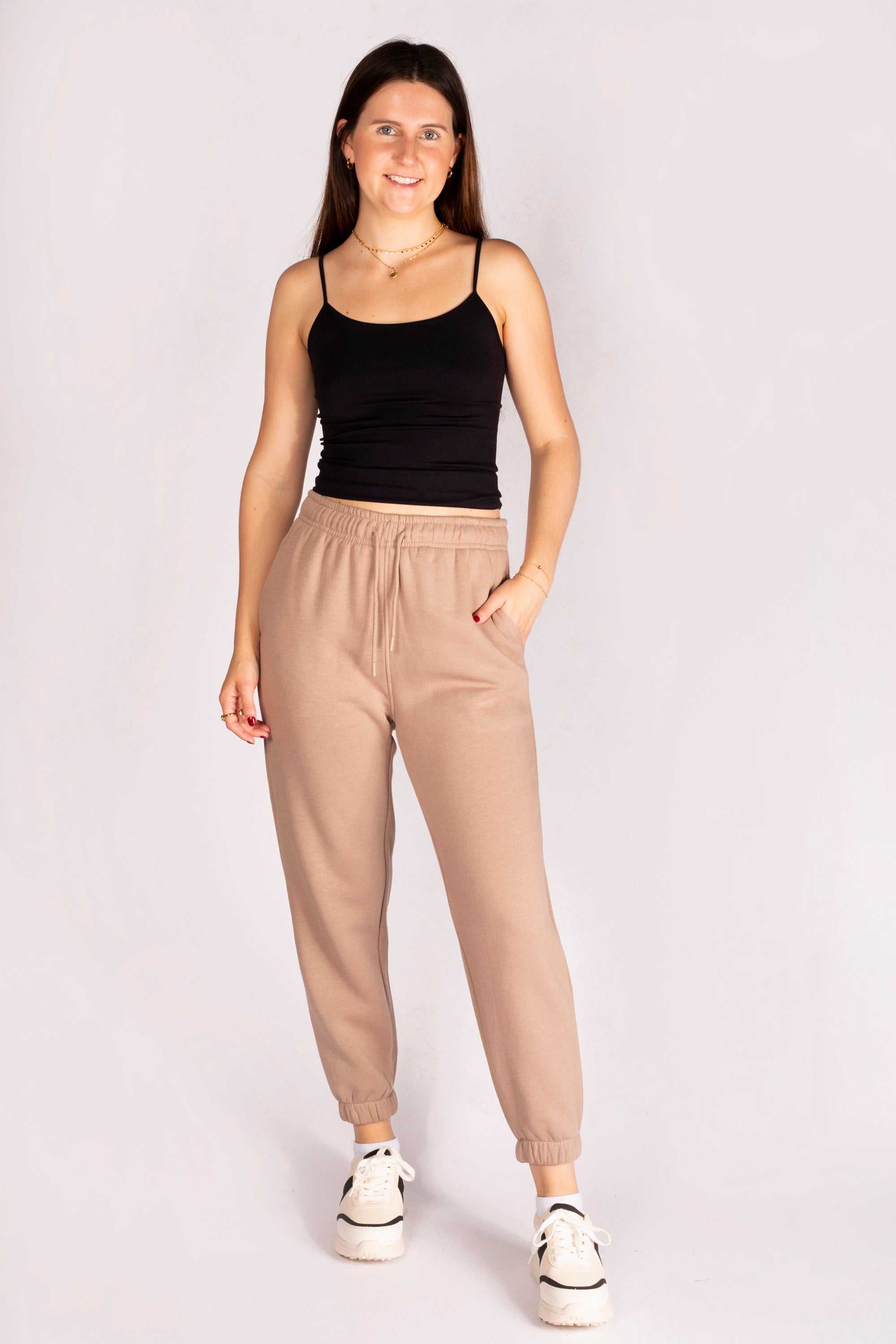 Tan Fleece Billow Pants