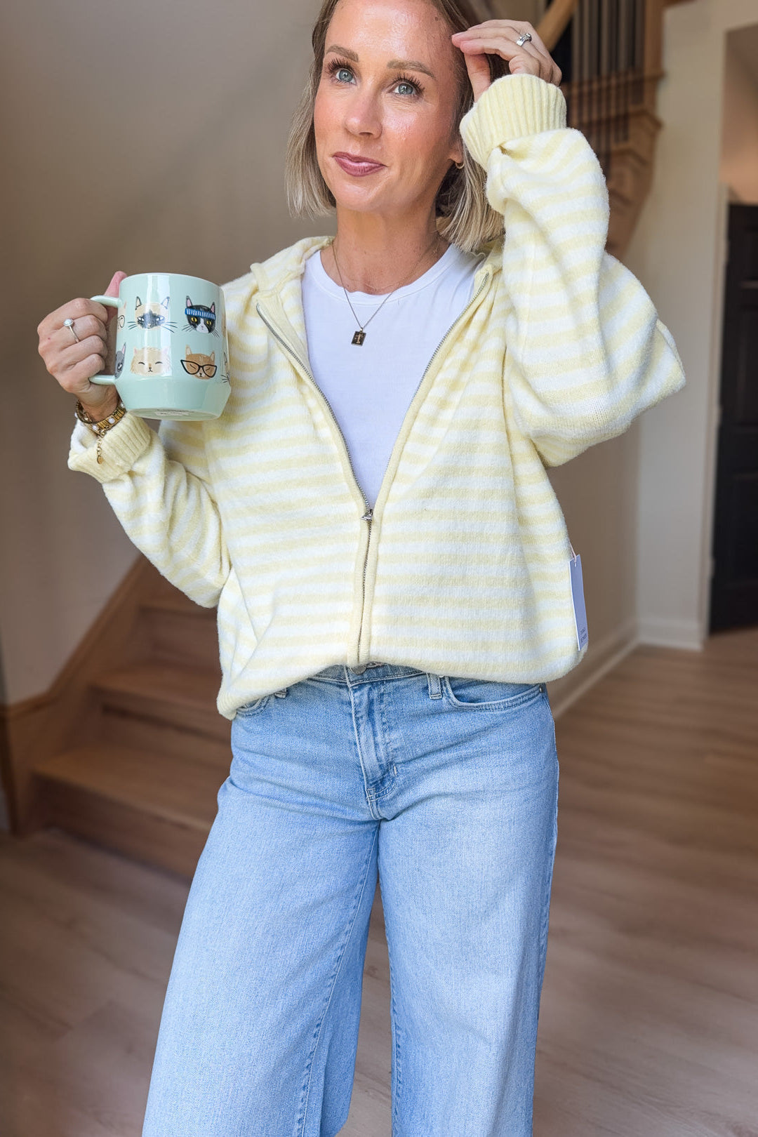 Butter Striped Zip Jacket