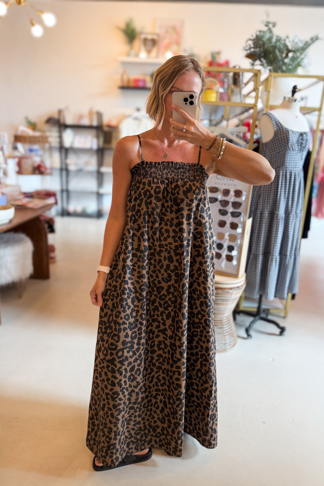 Hanna Leopard Print Maxi Dress