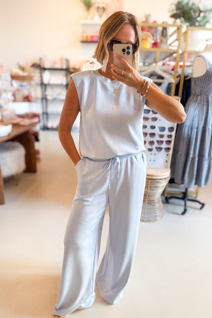 Addison Light Blue Modal Top
