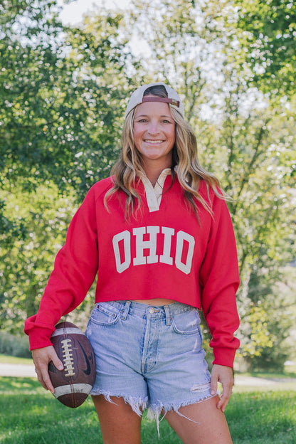 Ohio Rugby Cropped Top