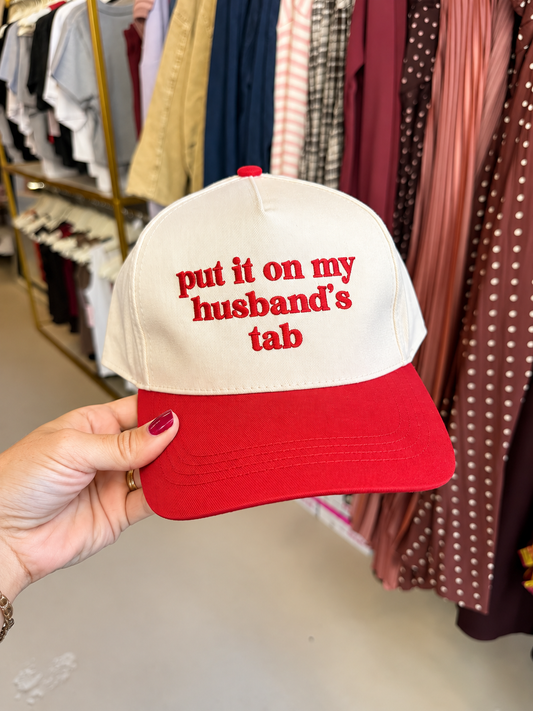 Put It On My Husband's Tab Red Hat