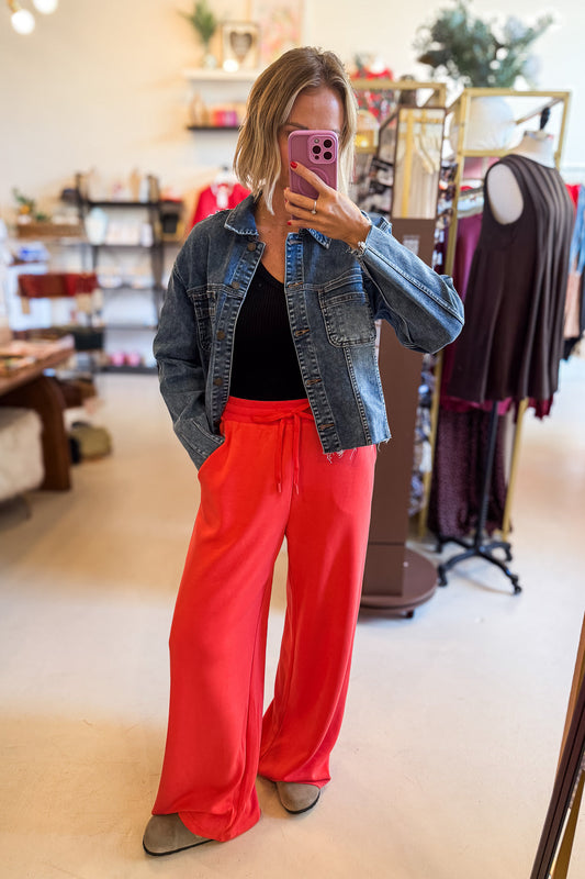 Addison Red Modal Pants