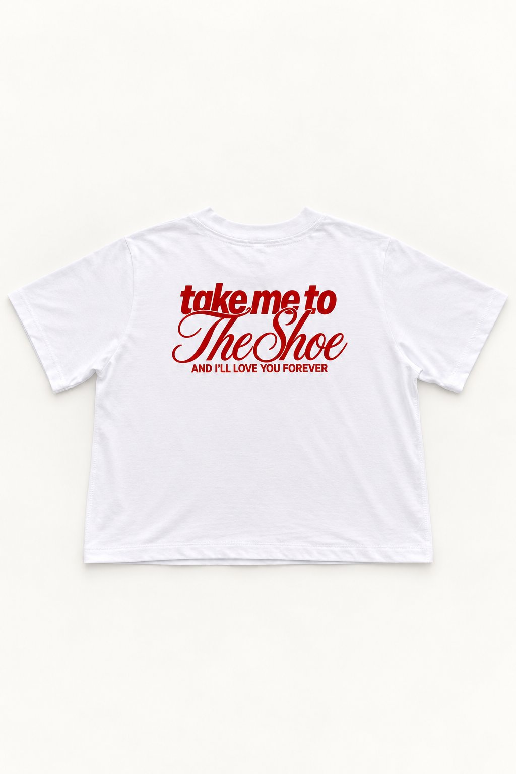 Take Me to The Shoe Boxy Tee - White