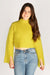 Kiwi Mock Neck Cropped Sweater