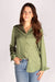 Mona Olive Satin Top