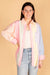 Pastel Striped Button Up Top