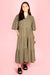 Olive Tiered Midi Dress - FINAL SALE